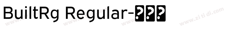 BuiltRg Regular字体转换